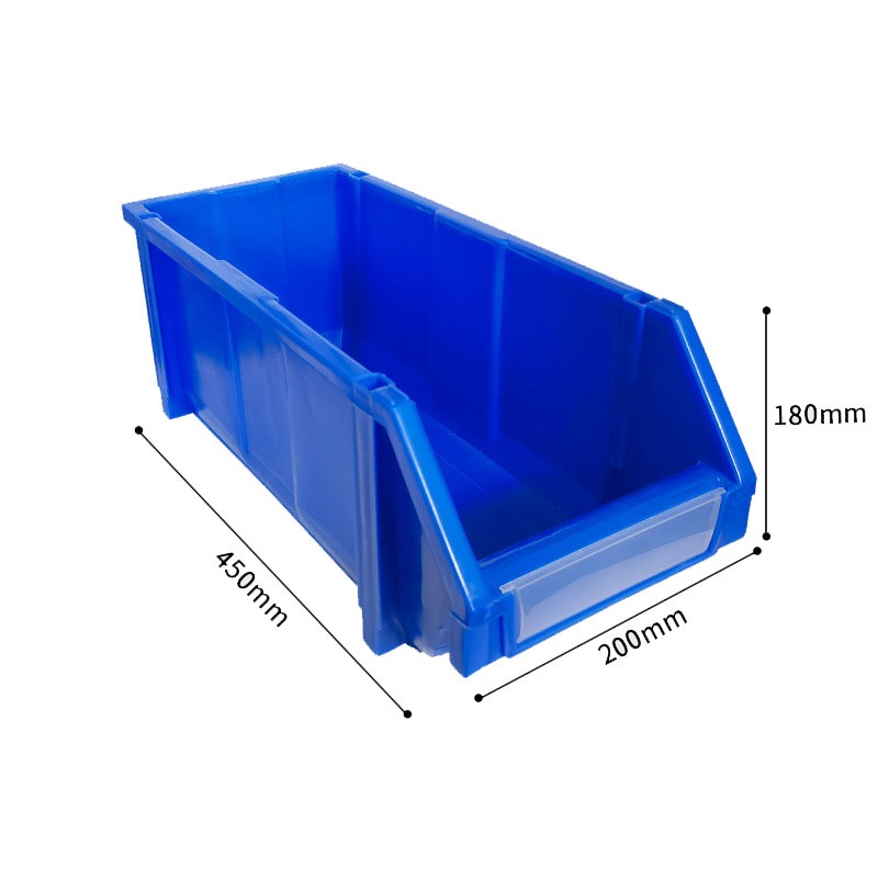 宁储 塑料零件盒 斜口物料盒 450*200*180mm 个高清大图