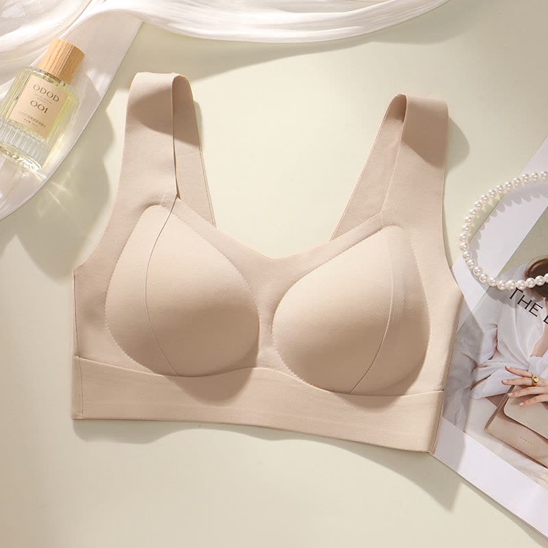 浪莎无痕内衣女提拉小胸聚拢防下垂收副乳运动软支撑美背心式文胸图片