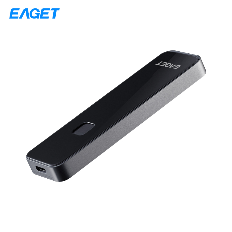 忆捷（Eaget)移动固态硬盘（PSSD）FM2 Type-c USB 3.2指纹识别 SM4国密算法 1TB高清大图