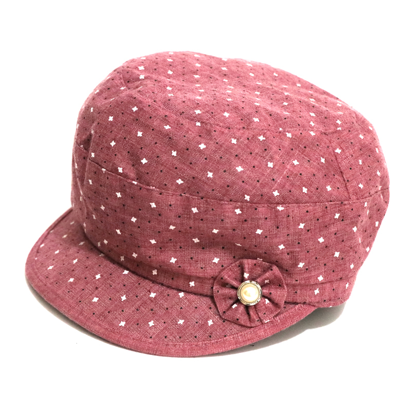 老年人女帽春秋女中老年女士帽子夏季奶奶贝雷帽妈妈双层布帽化疗亮