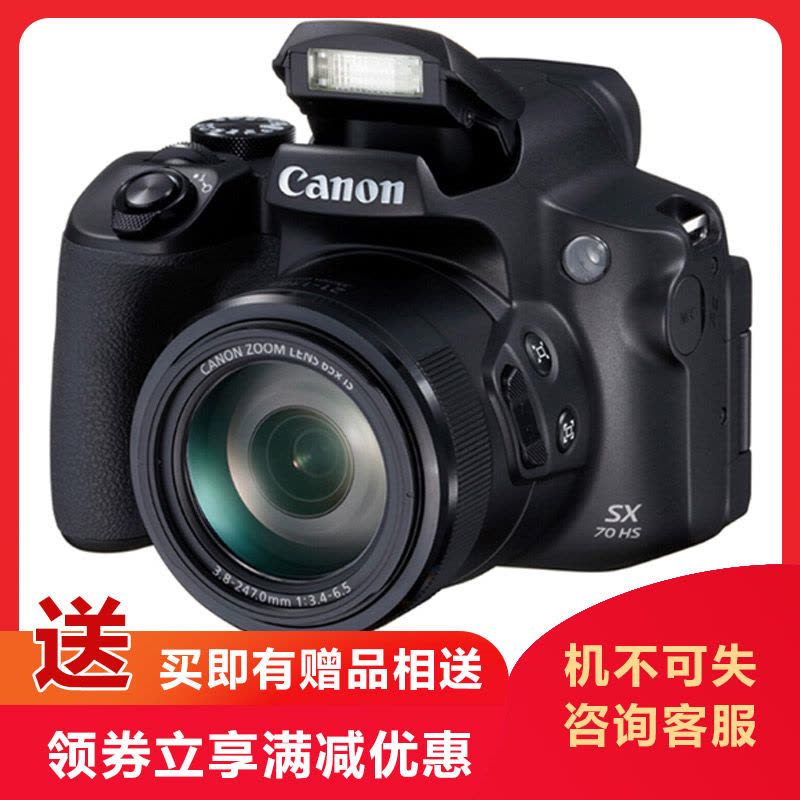 佳能(Canon) PowerShot SX70 HS 数码相机家用旅行长焦机高清照相机打鸟