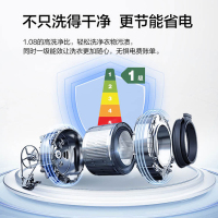 [2021新品]海尔(Haier)全自动滚筒洗衣机10公斤大容量洗烘一体 微蒸汽空气洗 蒸汽除菌香薰祛味 三档调温呵护洗