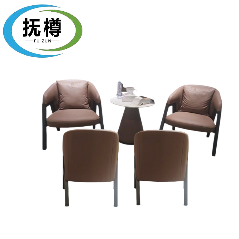 抚樽 办公沙发 单椅72cm 套高清大图