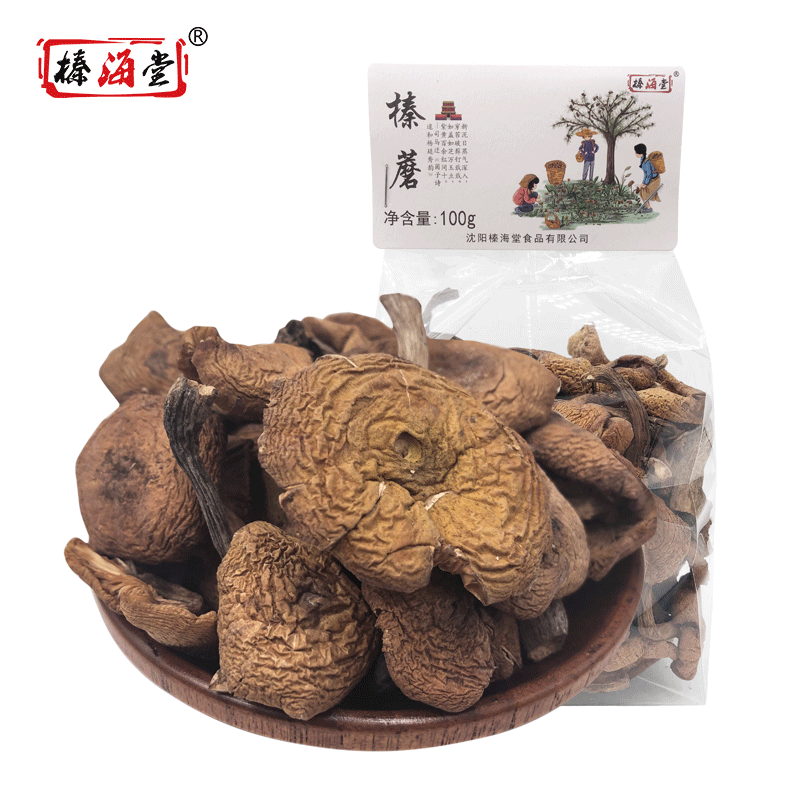 [榛海堂 榛蘑100g]袋装榛蘑干 小鸡炖蘑菇 菌菇类干货 东北特产 榛蘑丁