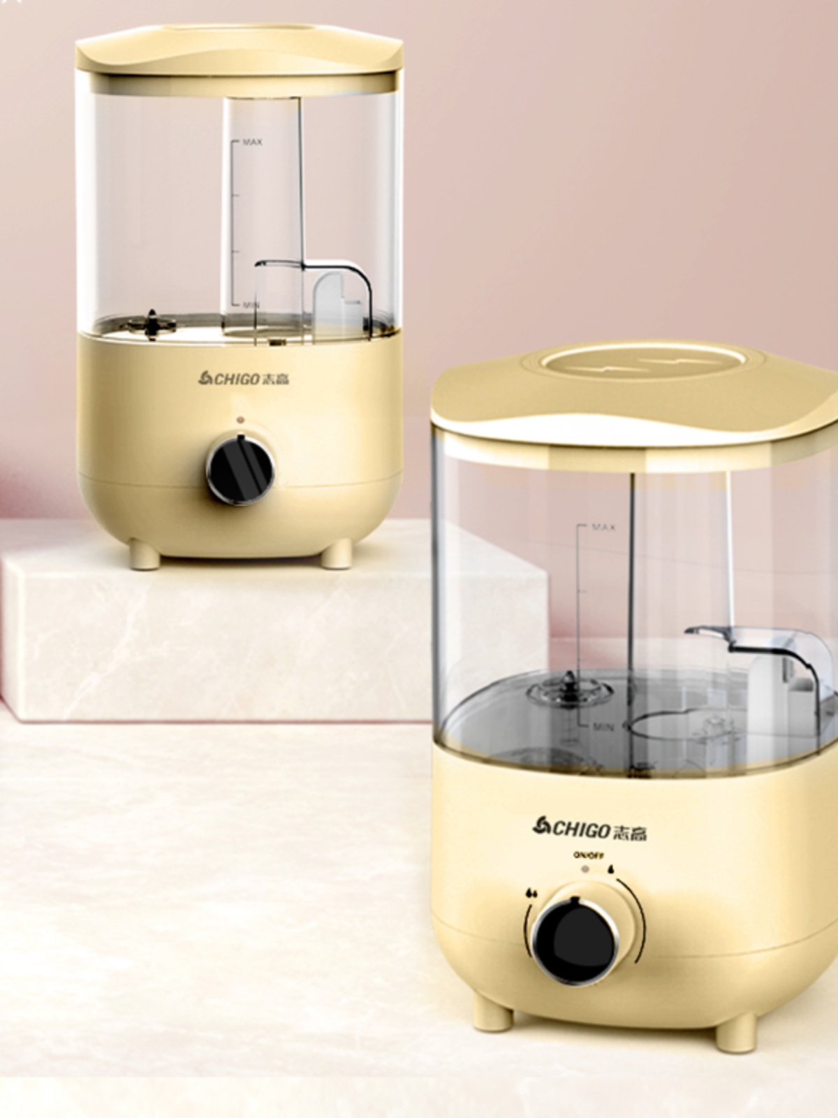 志高静音家用便携大容量水箱超声波加湿器(机械款)LP-2111A高清大图