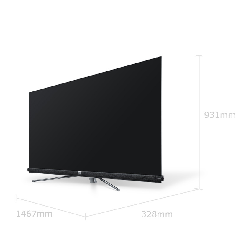 TCL 65Q9 65英寸液晶平板电视机 4k超高清 6.9mm超薄全面屏 人工智能智慧屏 哈曼音响 3+32GB大内存