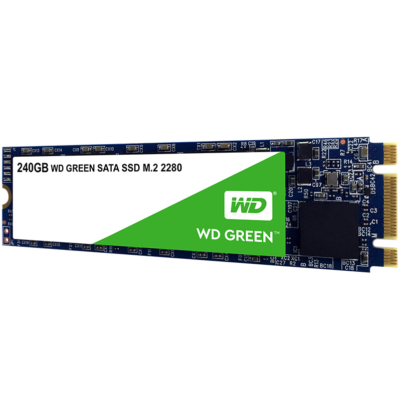 西部数据(WD)240GB SSD固态硬盘 M.2接口(SATA总线) Green系列-SSD