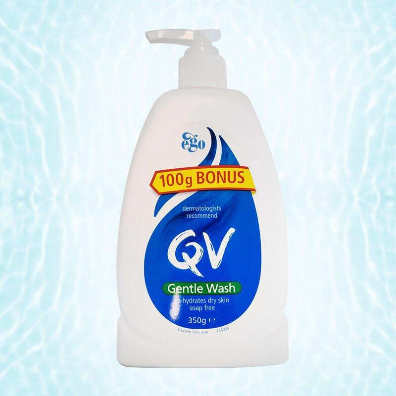 Ego QV深层保湿轻柔成人男女士沐浴露 滋润补水孕妇可用无香型350g/瓶 轻柔温和洁肤露沐浴露 澳洲进口
