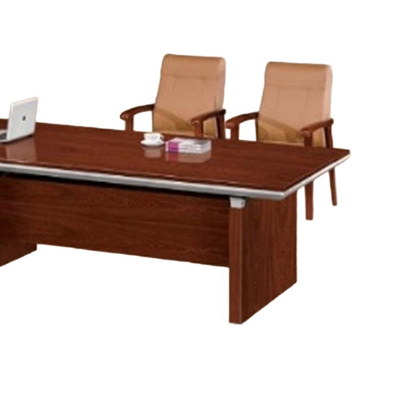 大央会议桌H-0224 2400W*1200D*760H 办公家具会议桌长方形大型长桌简约现代会议室洽谈桌高清大图