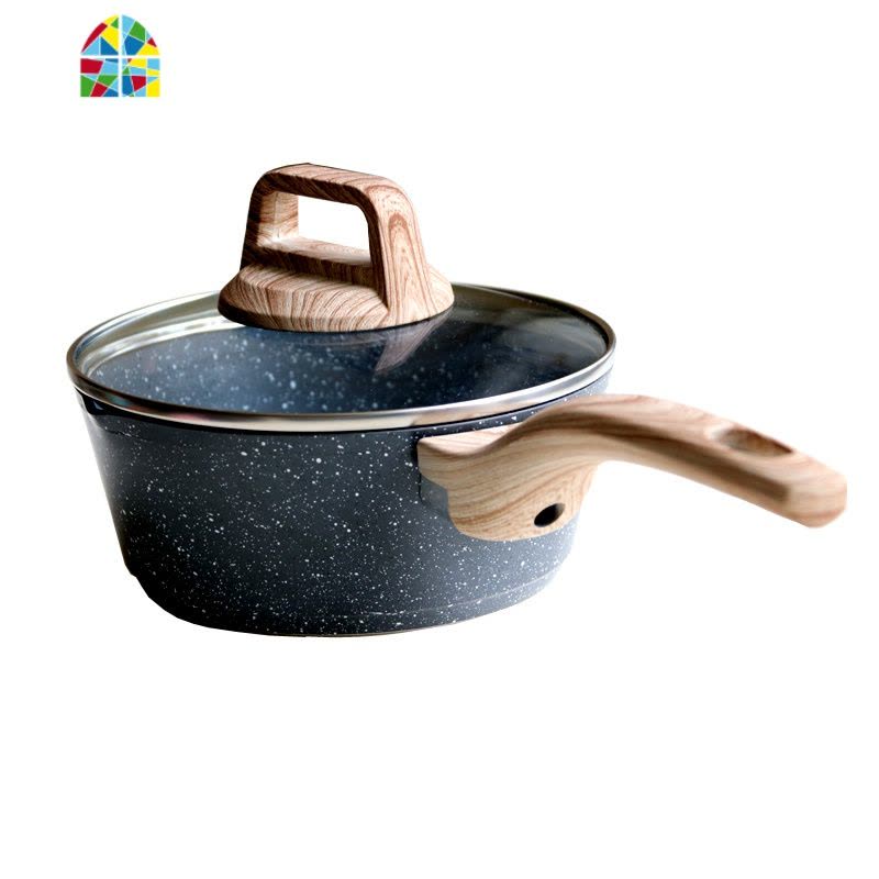 不粘锅小锅子宝宝辅食锅婴儿煎煮一体锅小汤锅泡面锅小奶锅 FENGHOU 18麦饭石奶锅1.8L(无盖)图片