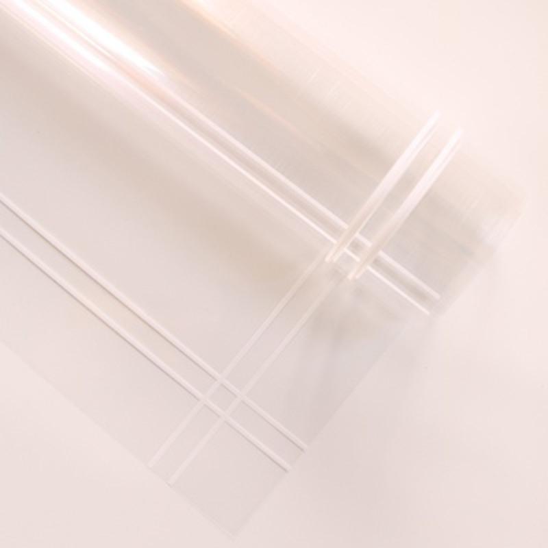 白色 。鲜花包装纸透明玻璃纸防水韩式花束花店用品包装材料边框印花