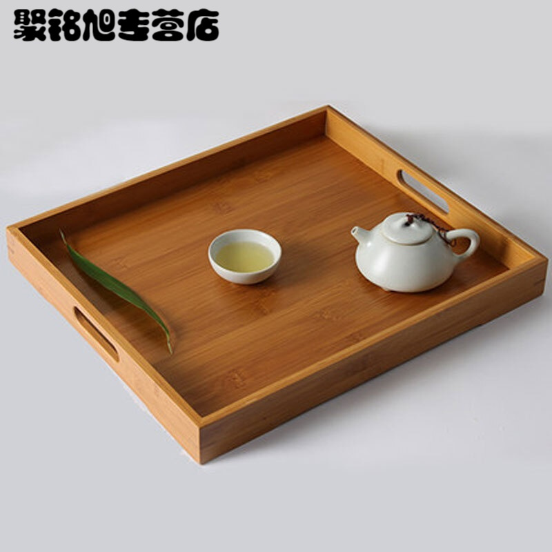 创意简约日式托盘茶托盘茶具茶盘茶壶托盘竹木制托盘杯子茶盘