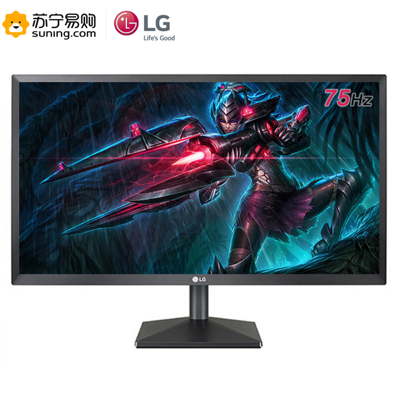 LG 24MK430H 23.8英寸HDMI高清接口IPS屏家用办公电脑液晶显示器黑色可壁挂