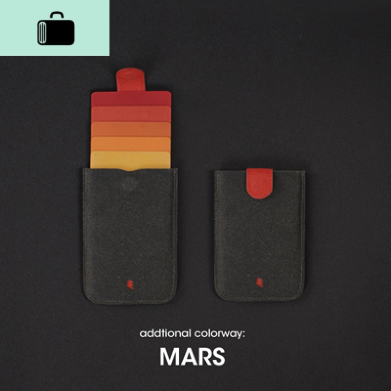 DAX层叠式抽拉卡包男女商务简约超薄钱包渐变银行卡套名片盒NEW LAKE高清大图