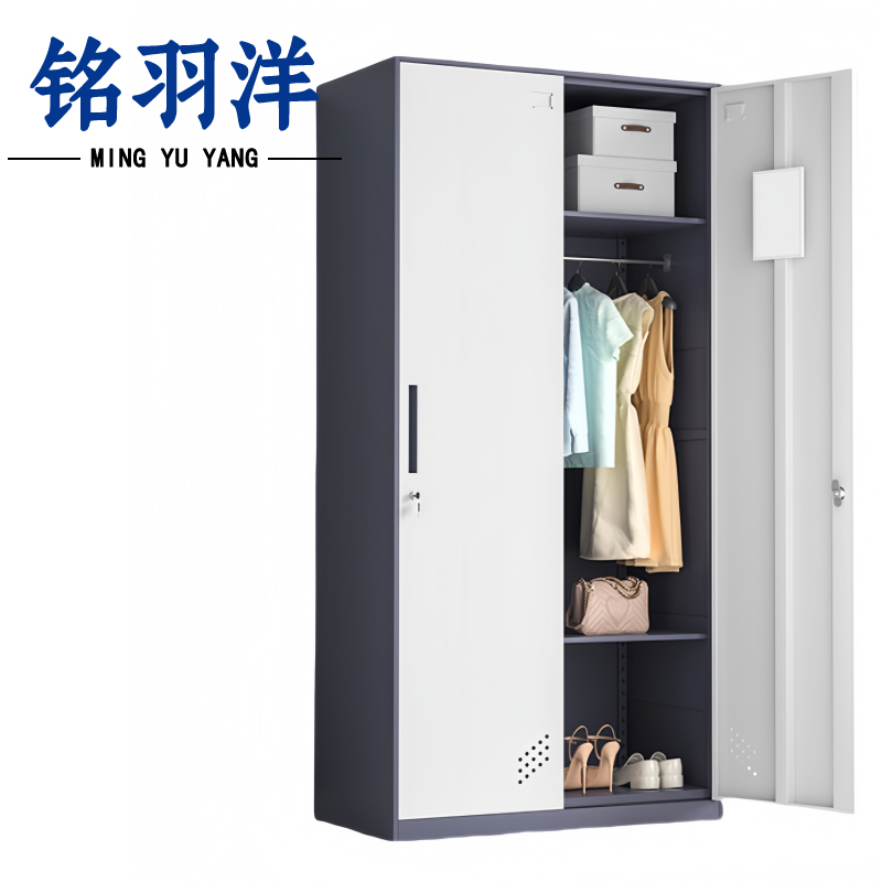 铭羽洋更衣柜双门90*50*185cm台高清大图