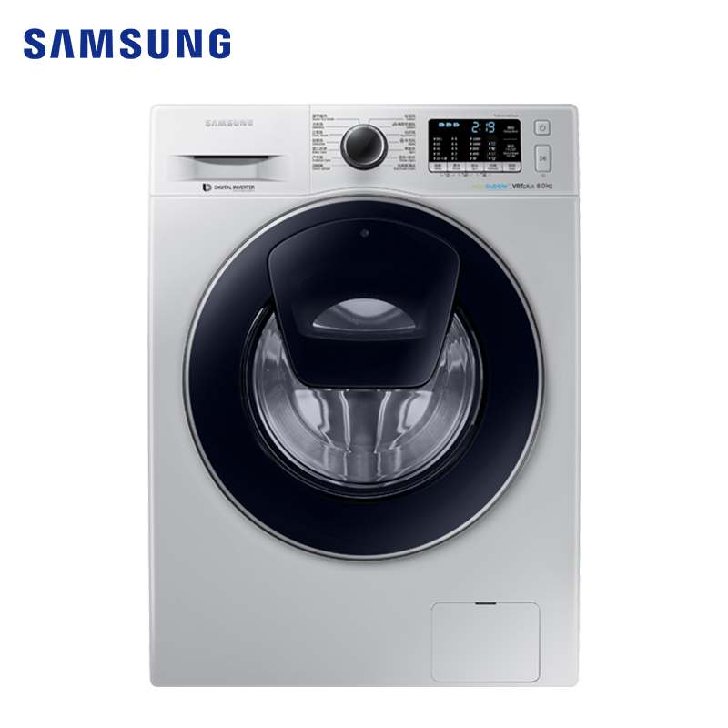 三星(SAMSUNG)8kg滚筒洗衣机超薄智能BLDC变频WW80K5210VS/SC(XQG80-80K5210VS)高清大图