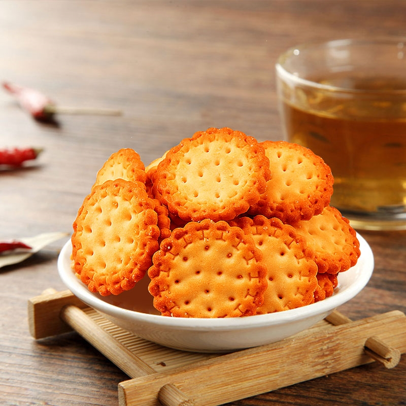 味滋源网红日式小圆饼海盐饼干天日奶盐味粗粮办公室休闲零食年货