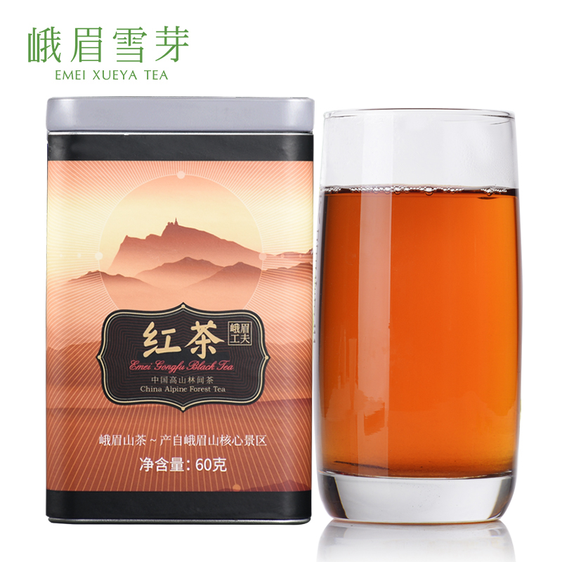 峨眉雪芽 功夫红茶60g 浓香型正山小种高山红茶叶高清大图