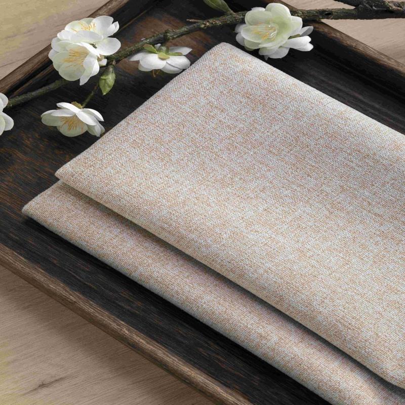 素色加厚亚麻沙发布料坐垫套布料手工抱枕桌布装饰清仓宽幅1.46米 1#米色 宽1.46米*1米价