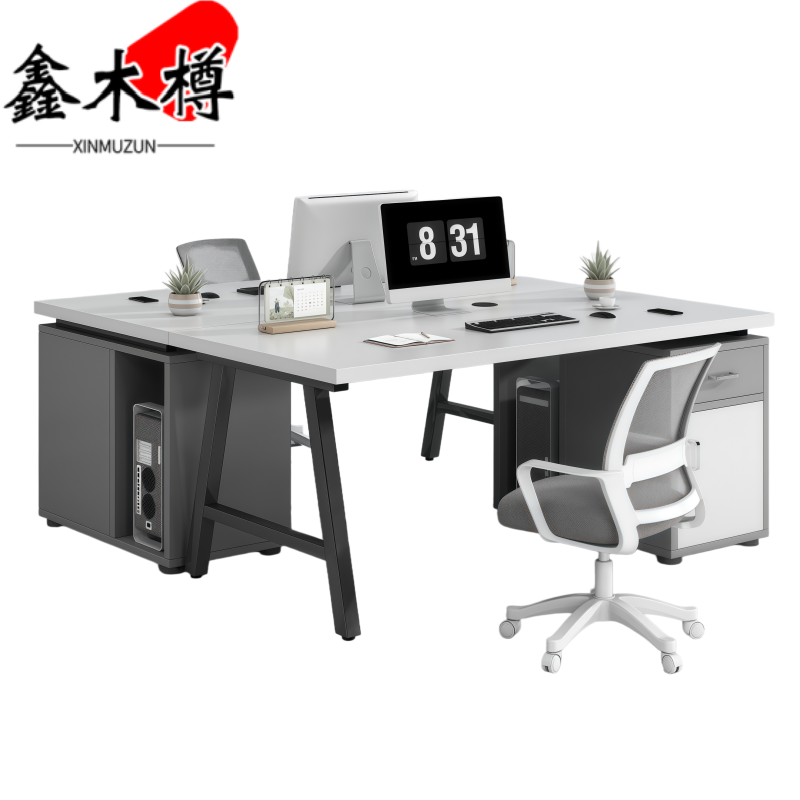 鑫木樽电脑桌椅1.2米套高清大图