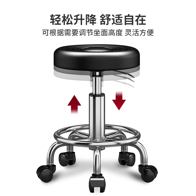 吧台椅现代简约酒吧椅子旋转升降靠背藤印象家用高脚凳圆凳子美容凳转椅