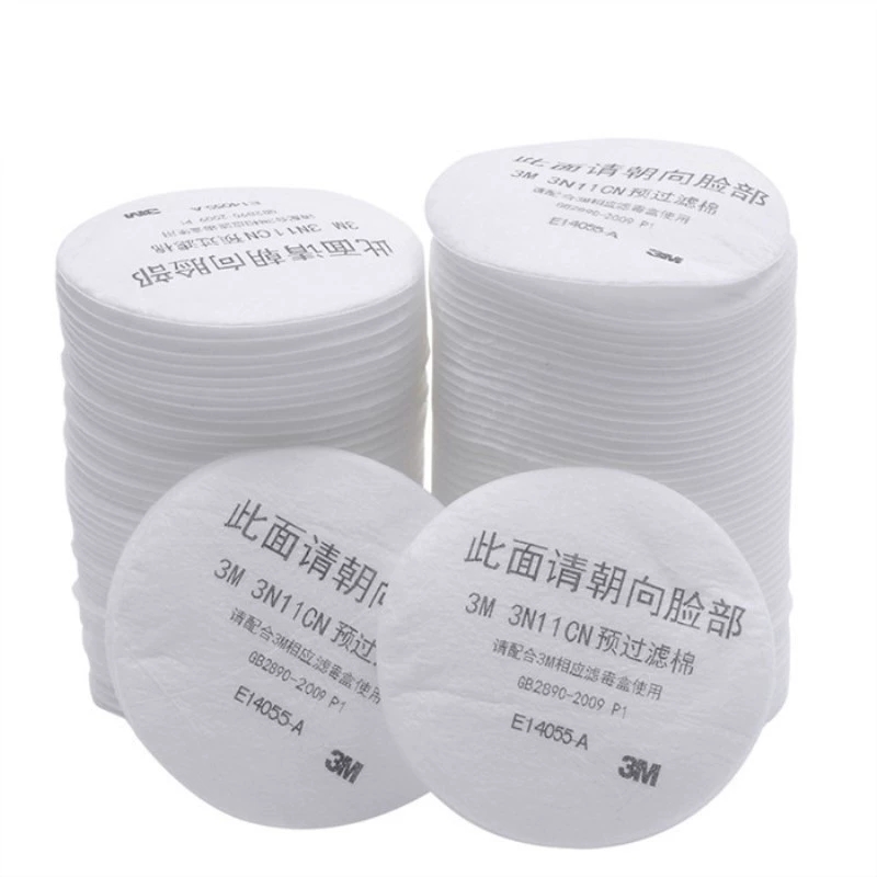 3M正品3N11CN过滤棉防毒面具防颗粒物防粉尘防尘圆形滤芯化工专用高清大图