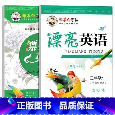 三年级上下册(外研版) 【正版】外研版漂亮英语小学生初中生三四五六七八九年级上下册中学英文临摹国际体意大利斜体练字帖单词