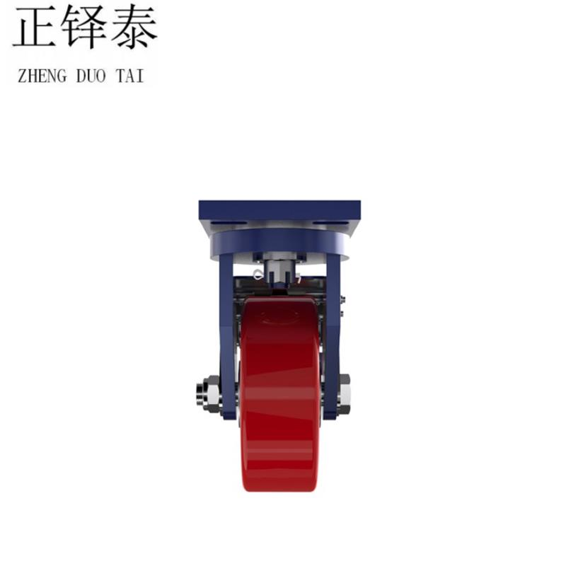 正铎泰 聚氨酯 重型铁芯轮 刹车万向轮10寸250mm /个