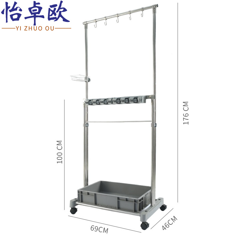 怡卓欧 不锈钢拖把架6挂13钩个