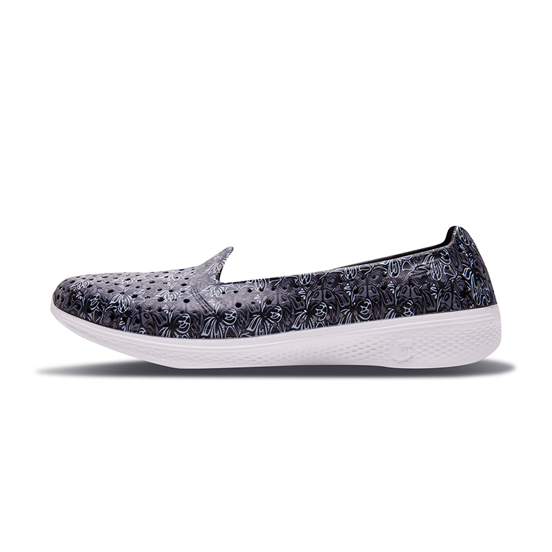 Skechers斯凯奇轻质一脚蹬凉鞋 印花洞洞鞋女鞋14692