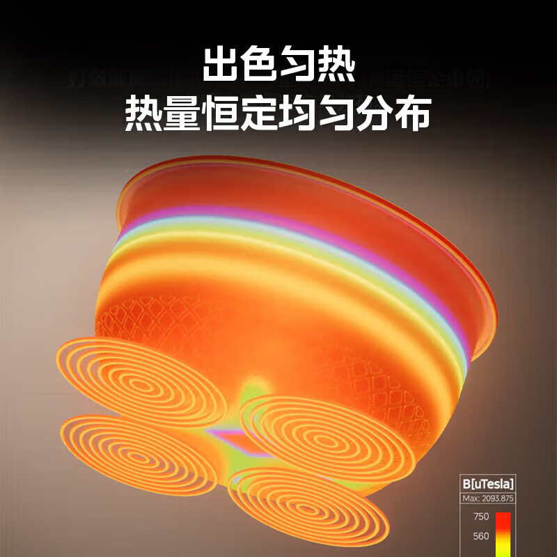 美的电饭煲花瓣IH系列智能电磁加热家用电饭锅大火力米饭锅 MB-CFB5097H高清大图