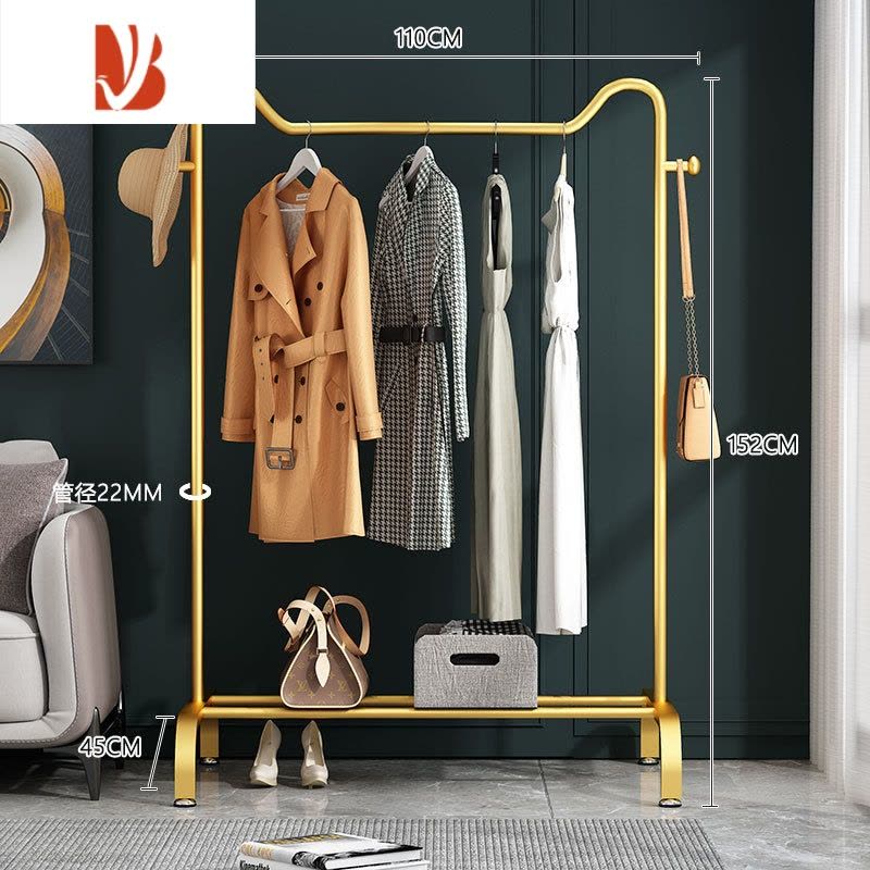 三维工匠猫耳朵款落地阳台晒衣服架子宿舍晾衣架卧室家用晾衣杆室衣架图片