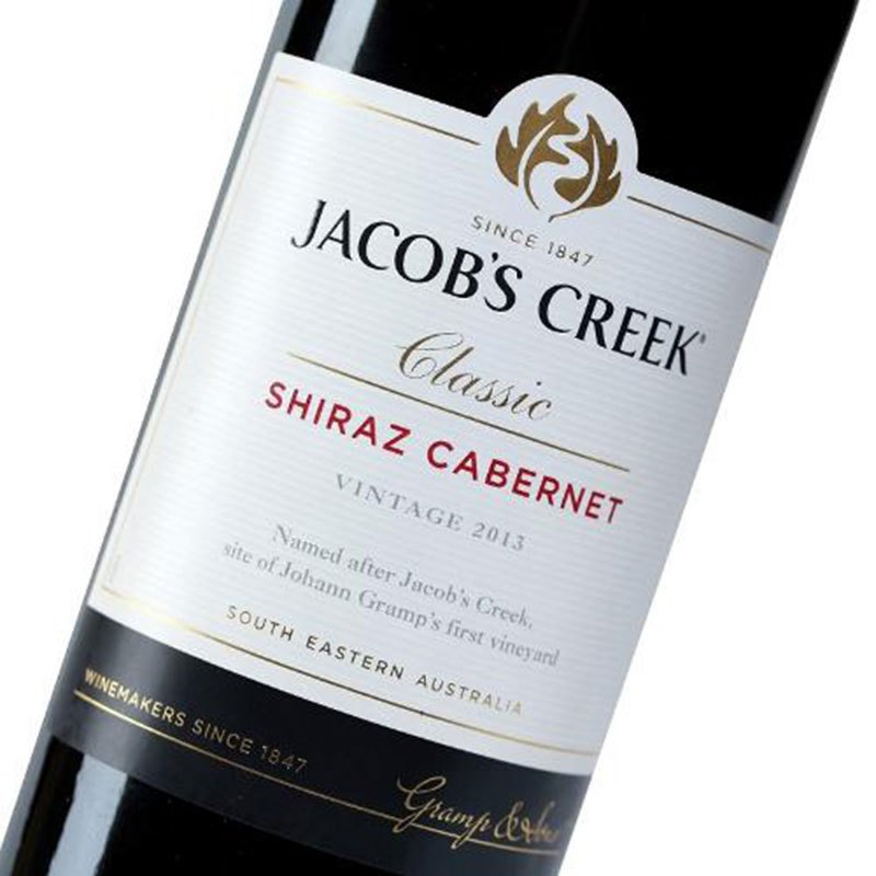 澳大利亚进口杰卡斯Jacob’s Creek经典系列西拉加本纳干红葡萄酒 750ml 新老包装随机发货