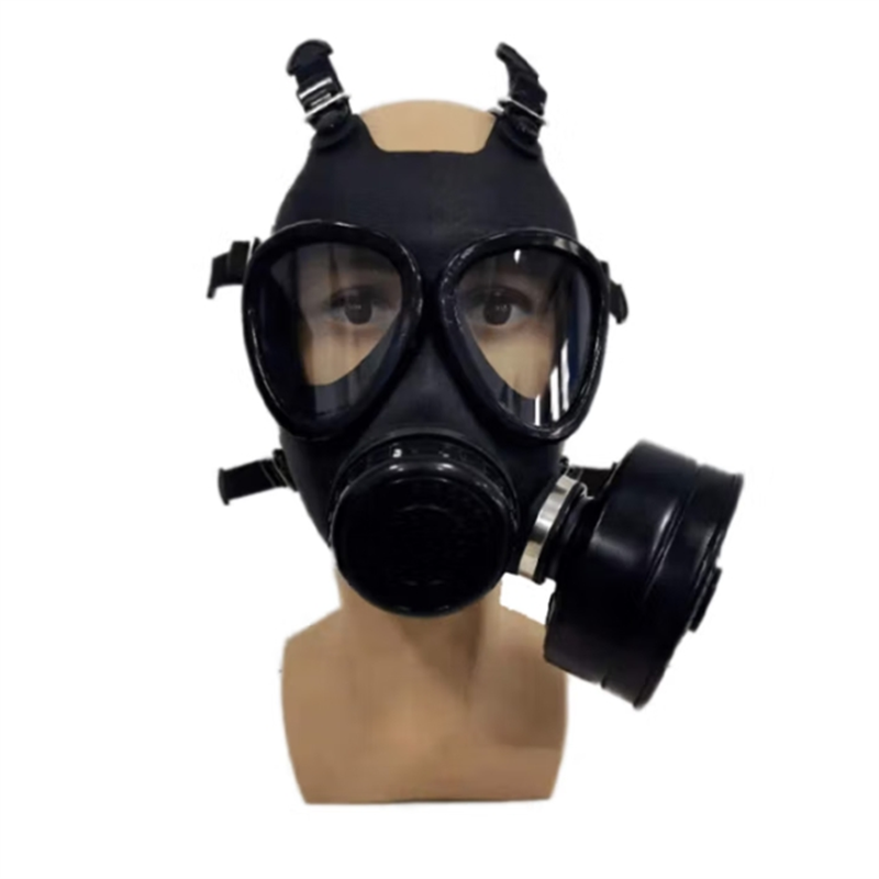 护力盾 防毒面具FNJ05 防护面具自吸过滤式 单面具+君品滤毒罐 黑色