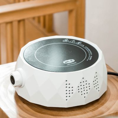 (几何)白色电陶炉 电陶炉煮茶器玻璃煮茶壶套装小型蒸汽蒸茶器全自动家用黑茶烧茶炉