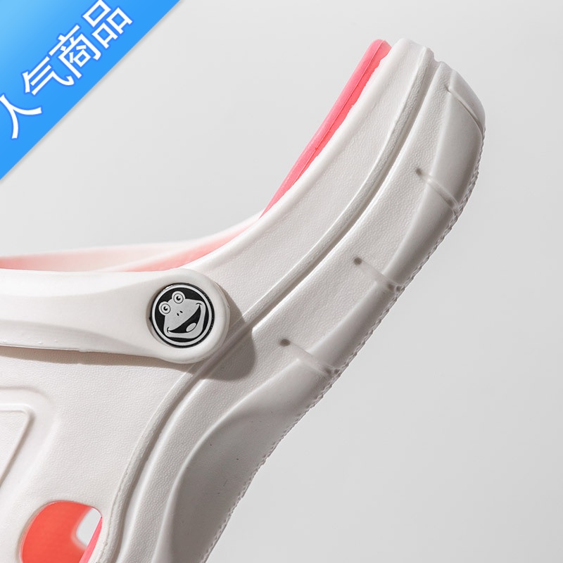 SUNTEK洞洞鞋女夏季防滑轻便居家情侣拖鞋包头护士凉鞋休闲沙滩鞋男高清大图