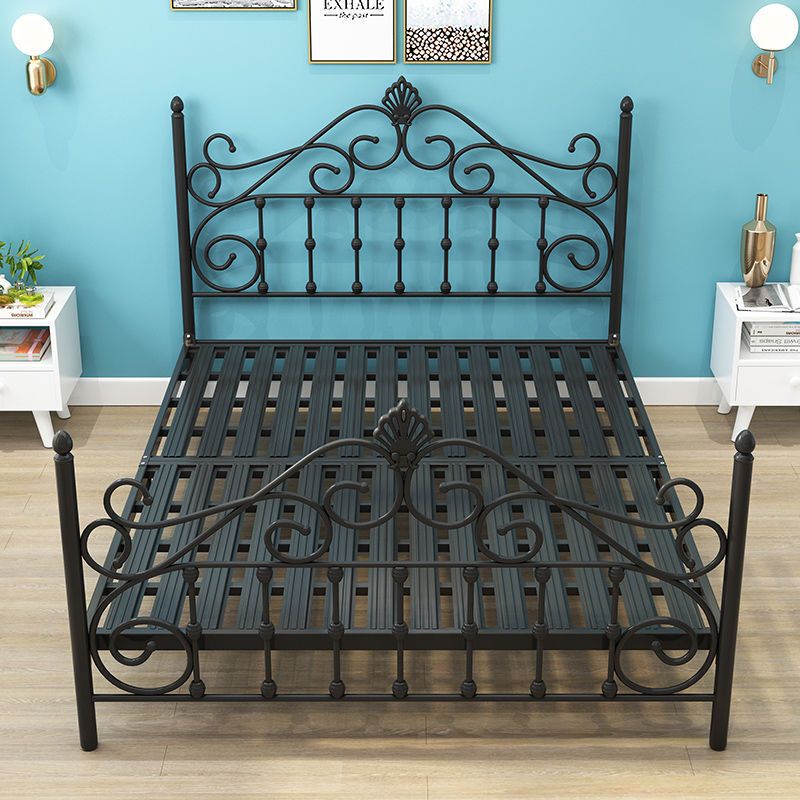 铁艺床欧式简约公主床环保铁架床15米双人床12单人床现代公寓床安心抵
