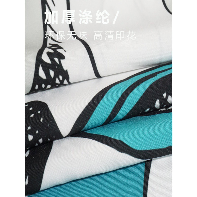 卡通小狗美式涤纶浴帘布浴罩保温防水卫生间洗澡帘子窗帘隔帘 三维工匠