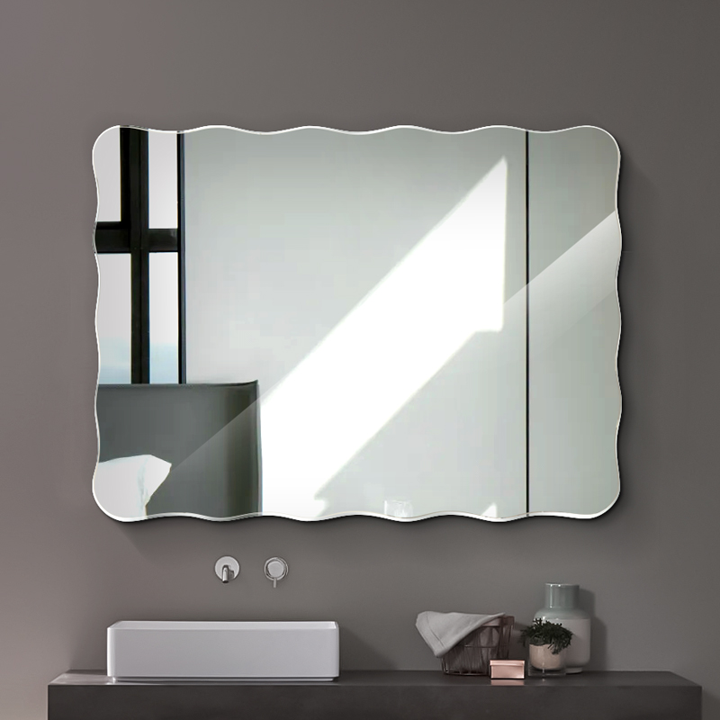 法兰棋浴室镜无框diy洗手间镜子卫浴镜壁挂洗手台厕所镜子图片 高清实拍大图 苏宁易购