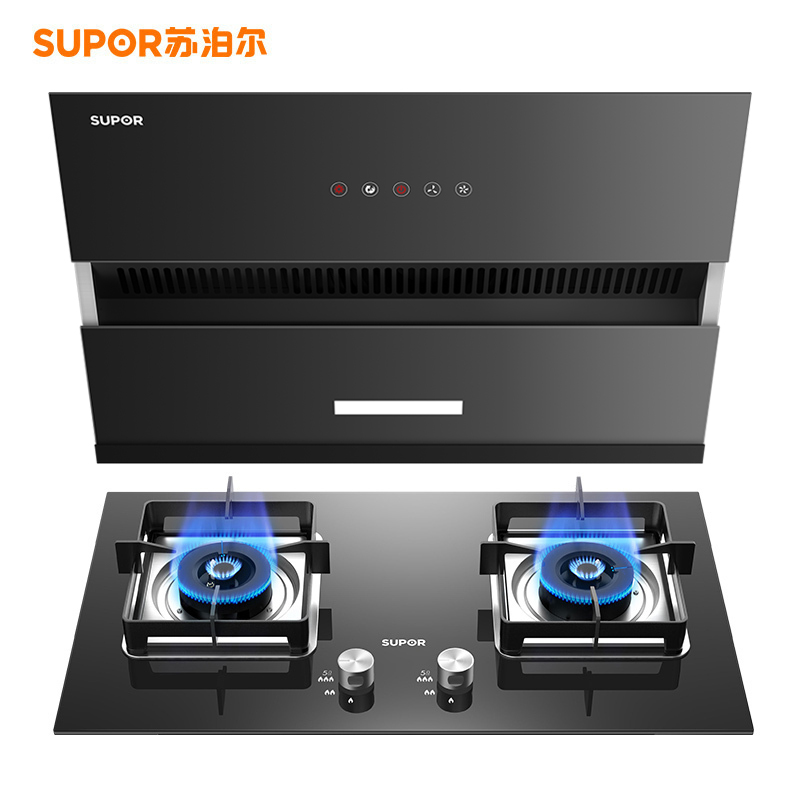 苏泊尔(SUPOR) NJ21+P10抽油烟机燃气灶烟灶套餐套装侧吸式吸油烟机18立方灶具真猛火(天然气)