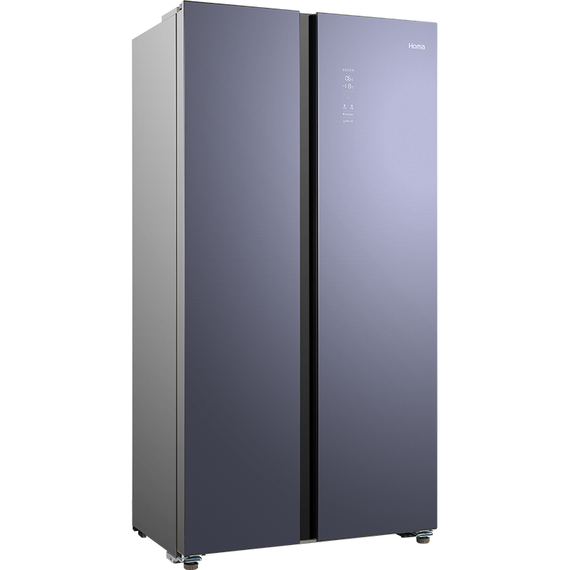 奥马homa542升对开门冰箱一级能效双变频风冷无霜bcd542wkngb星空钻