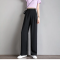 西装阔腿裤女2022夏季新款高腰垂感直筒宽松百搭清凉休闲裤女士拖地裤子HOUQIYE