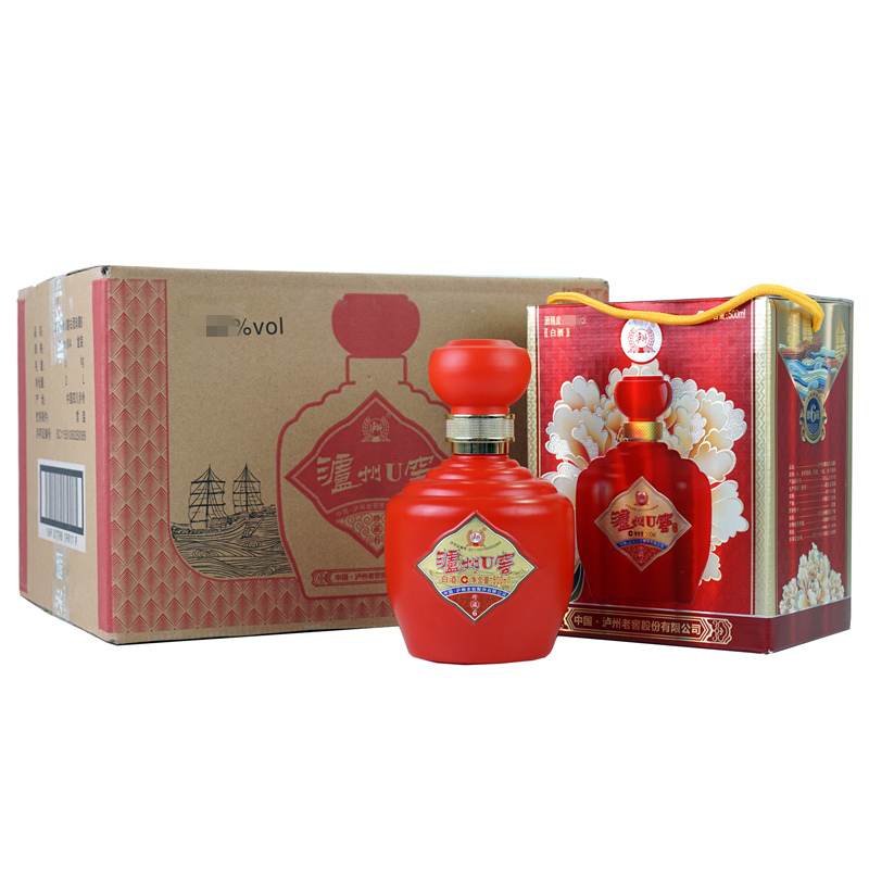 泸州老窖股份出品泸州u窖珍藏6年浓香型52度500ml4瓶箱装视频