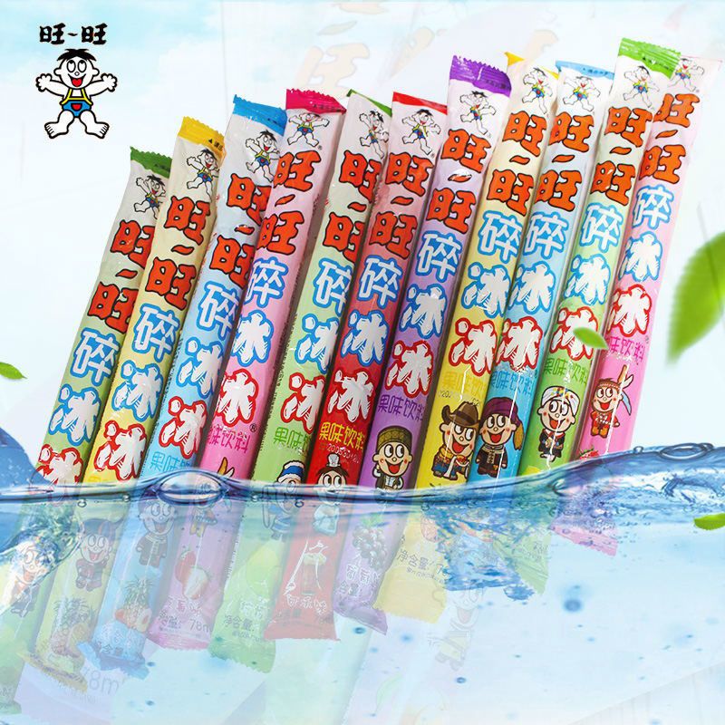 旺旺碎冰冰脆冰冰碎碎冰批发价夏天冷饮批发棒棒冰5根混合装