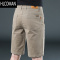 HLCOMAN休闲短裤男中裤六分裤夏季2025新款系皮带的男士西装五分裤子