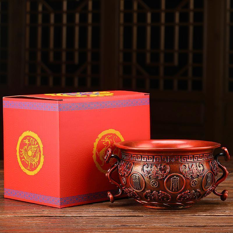 全纯铜 聚宝盆摆件 风水聚财 铜工艺品 公司店铺開运开业礼品_184_834