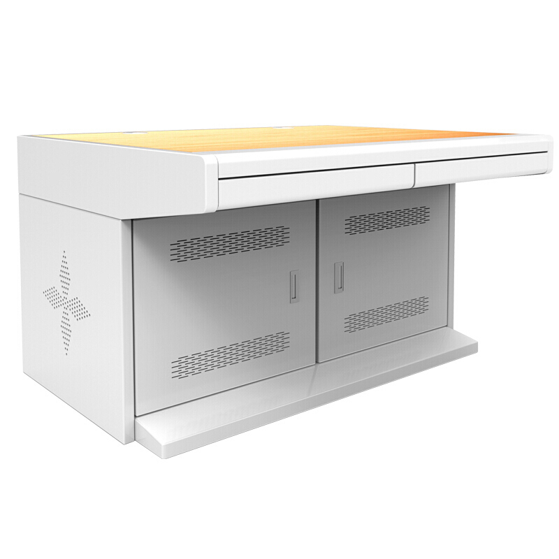 尔迈 电脑操作台控制台机房监控室工作桌 胡桃面 1200*900*750mm