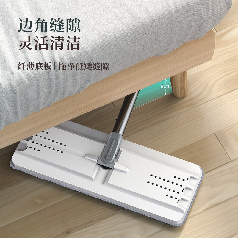 五月花 干湿两用拖布 家用墩布网红懒人地拖单拖把PJ09高清大图