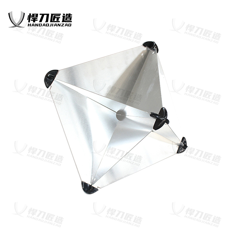 悍刀匠造 角反射器救生艇船用铝制雷达反射器应急救援角反射器 12寸含支架 HDJ-375S-12-1高清大图