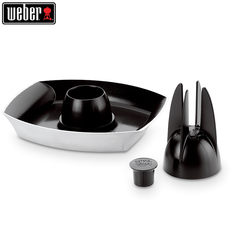 weber威焙 户外用品野营多功能烤鸡烤鸭家禽烤盘家用烧烤配件用品